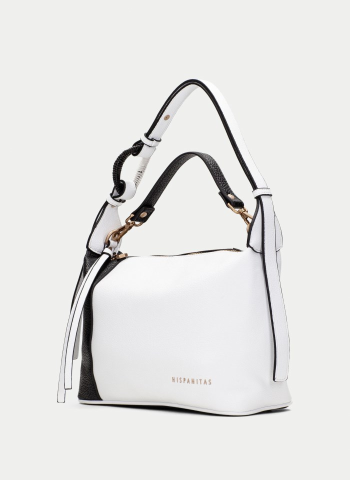 Hispanitas Bolso de Hombro blanco negro