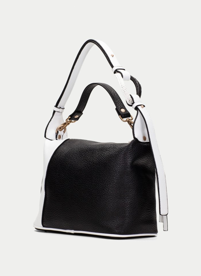 Hispanitas Bolso de Hombro blanco negro