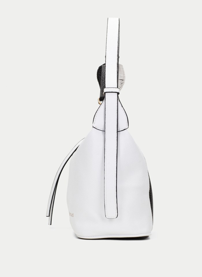 Hispanitas Bolso de Hombro blanco negro