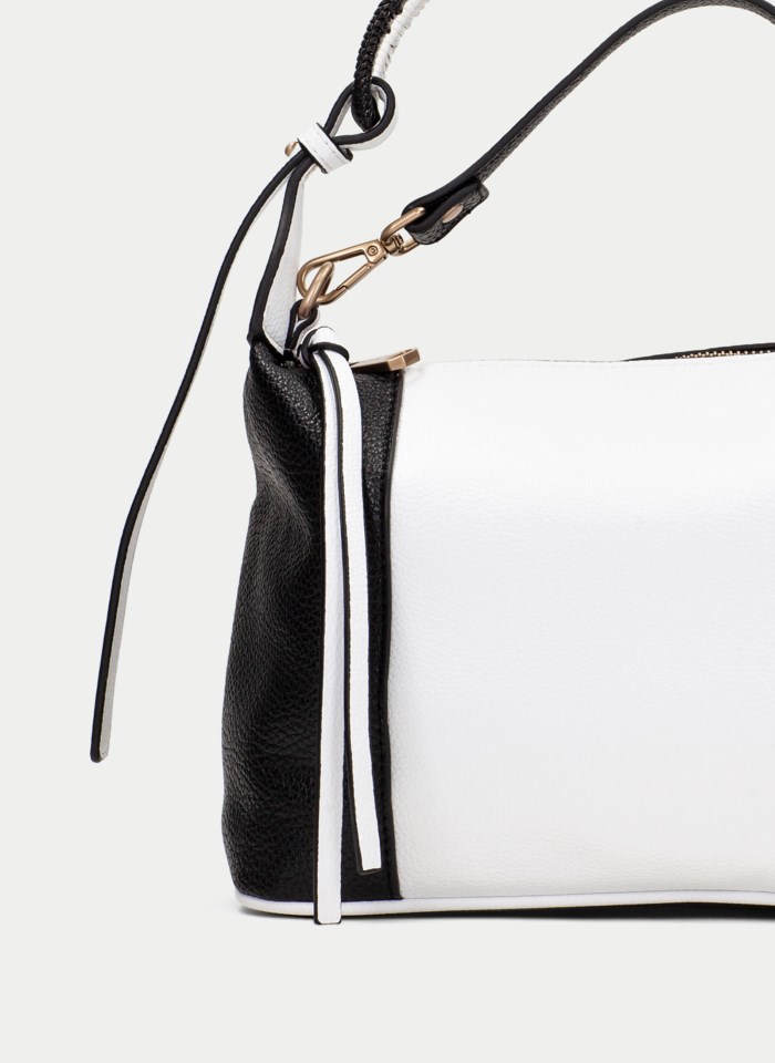 Hispanitas Bolso de Hombro blanco negro