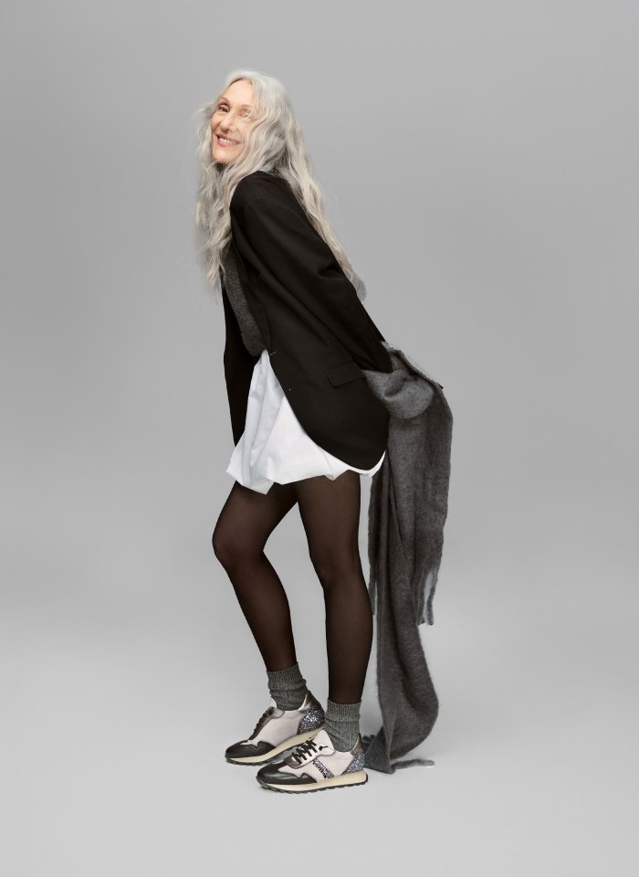 Hispanitas Deportivo Loira Negro Gris Glitter