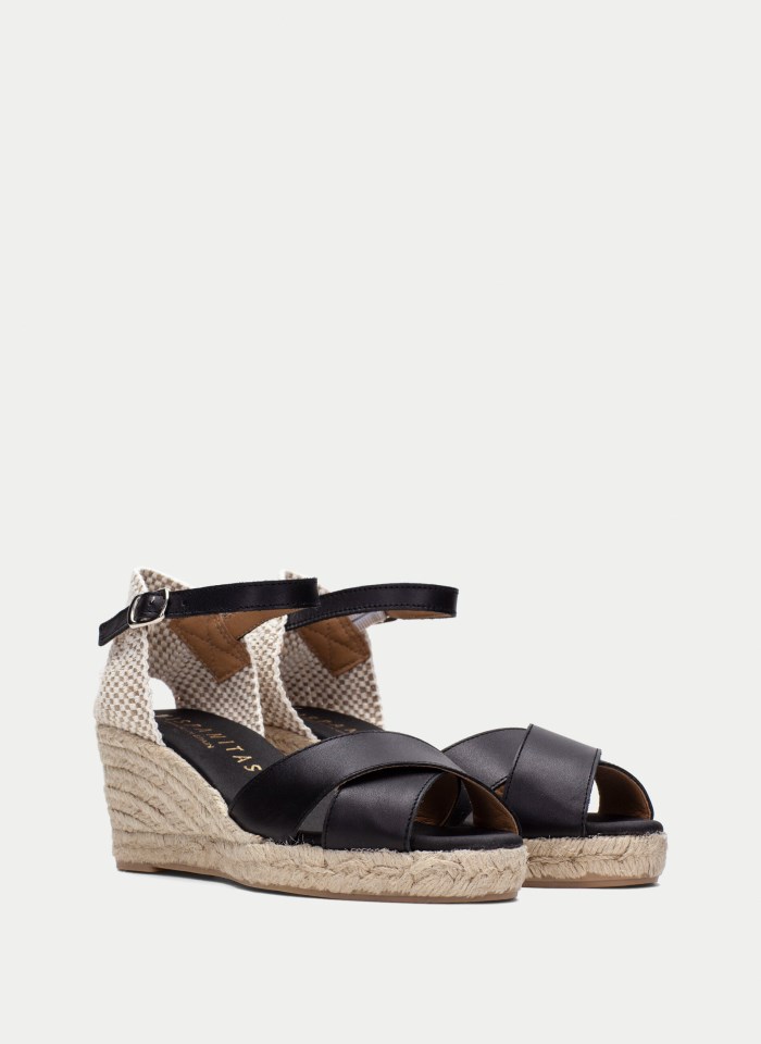 Hispanitas Espadrilles Yute Negro