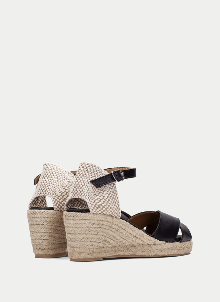 Hispanitas Espadrilles Yute Negro