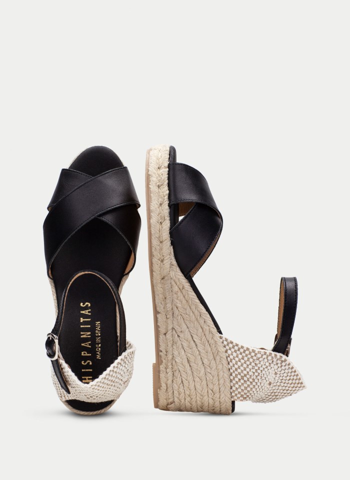 Hispanitas Espadrilles Yute Negro