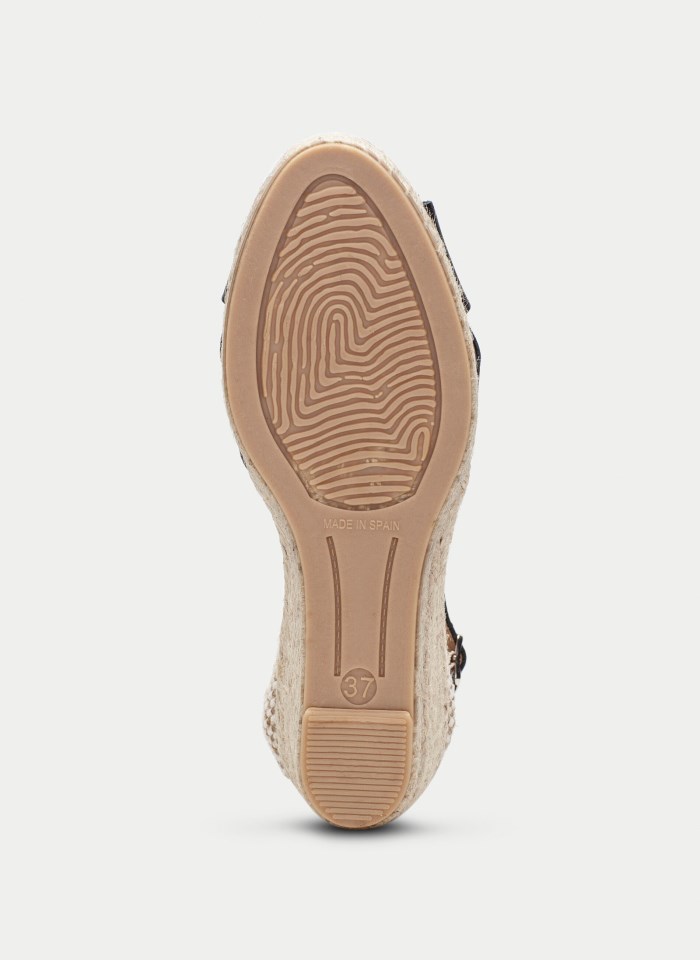 Hispanitas Espadrilles Yute Negro