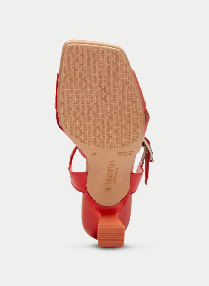 Hispanitas Sandalia Tacón Danielle Coral Scarlet