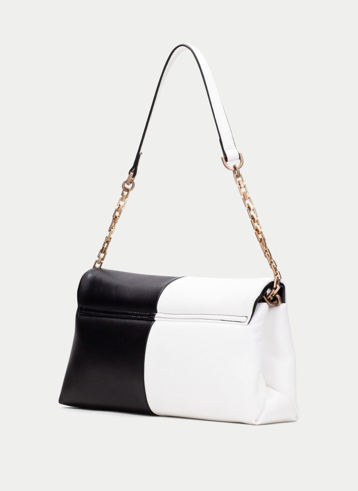 Hispanitas Bolso de Hombro blanco negro