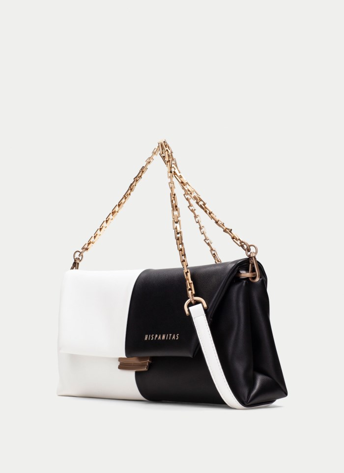 Hispanitas Bolso de Hombro blanco negro