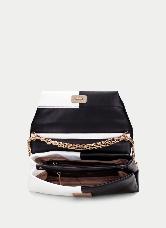 Hispanitas Bolso de Hombro blanco negro