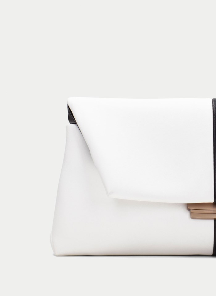 Hispanitas Bolso de Hombro blanco negro