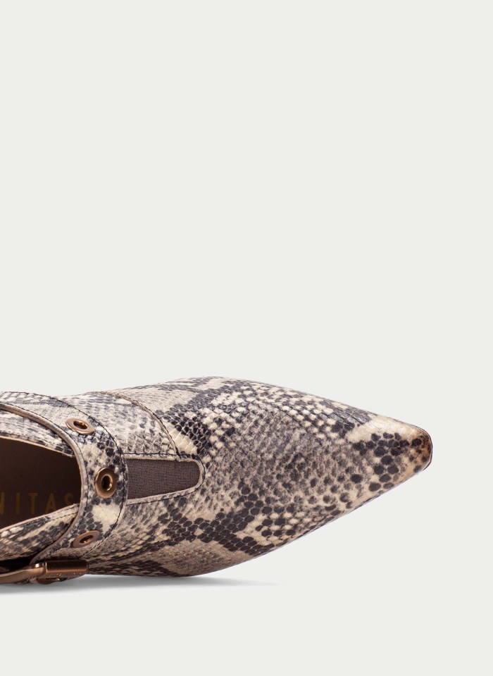 Hispanitas Botín Atlanta Python Taupe