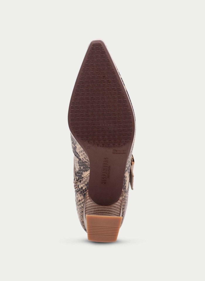 Hispanitas Botín Atlanta Python Taupe