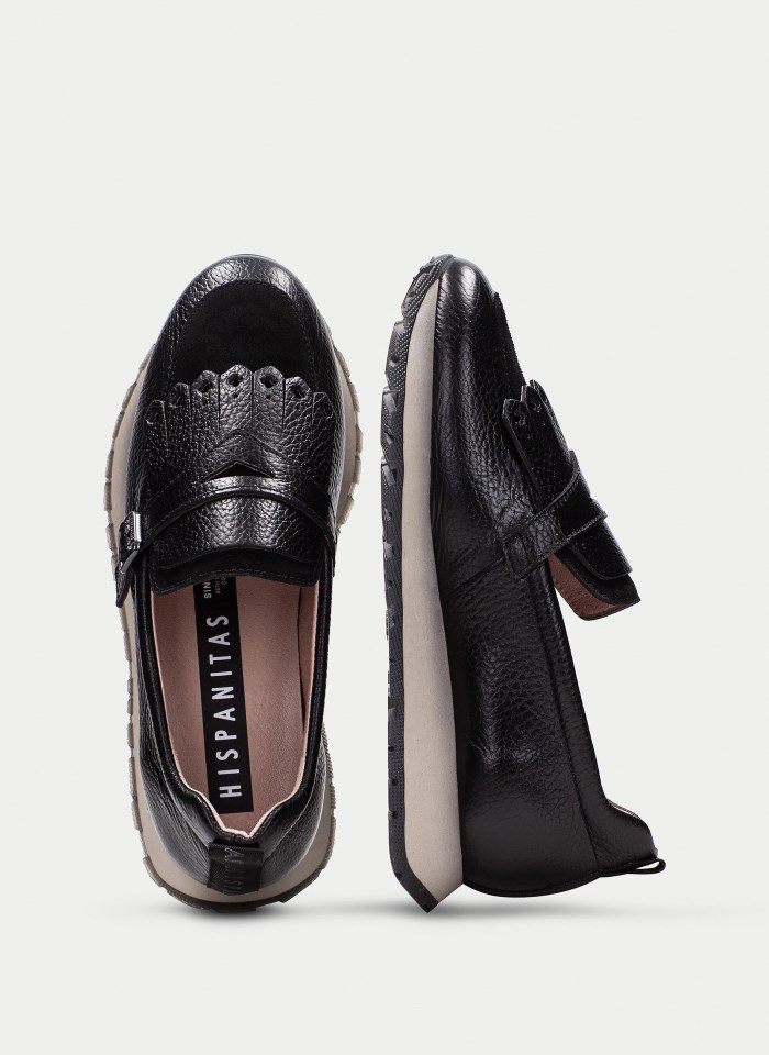 Hispanitas Mocasín Sport Kansas Negro