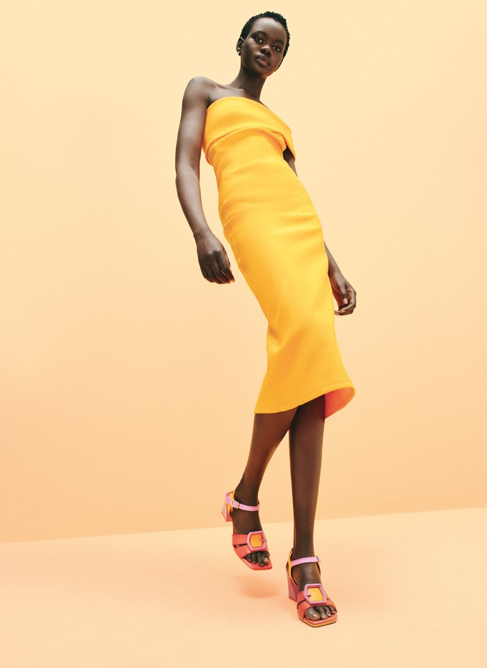 Hispanitas Sandalia Tacón Mallorca Rojo Violet Naranja