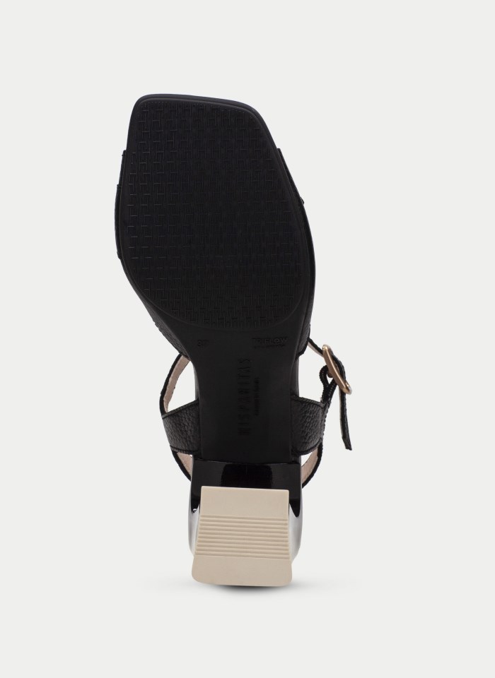 Hispanitas Sandalia Tacón Mallorca Negro