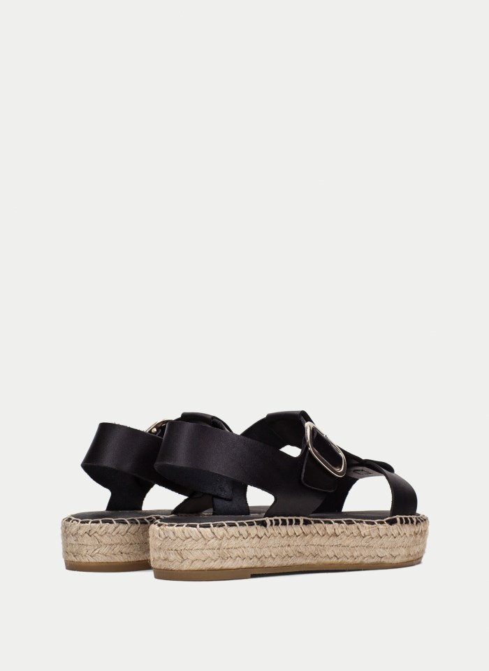 Hispanitas Espadrilles Yute Negro