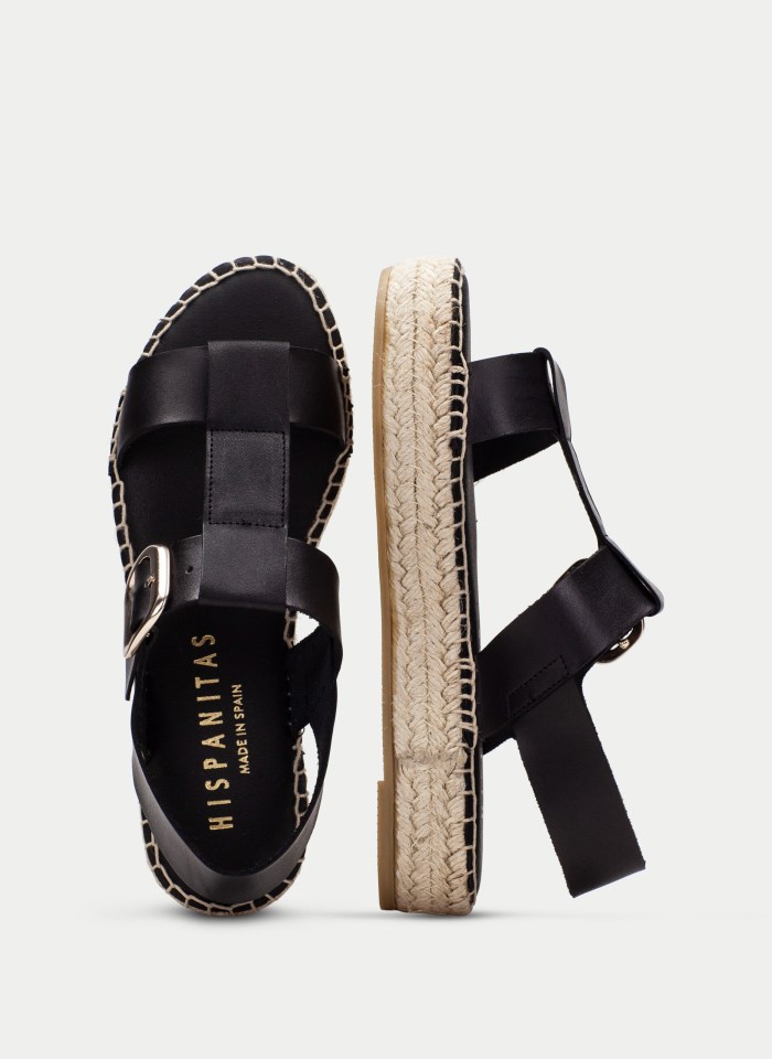 Hispanitas Espadrilles Yute Negro