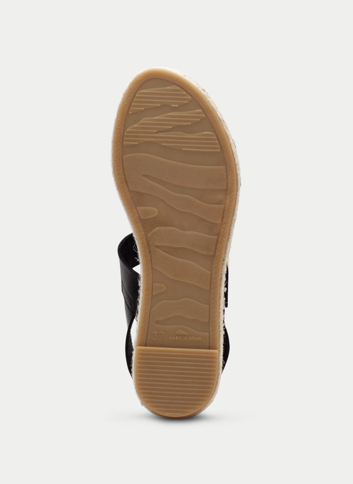 Hispanitas Espadrilles Yute Negro