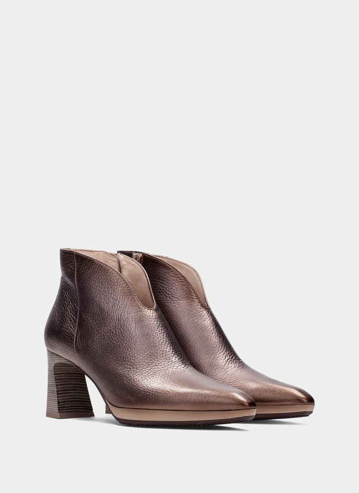 Hispanitas Botín Atlanta Taupe Metalizado