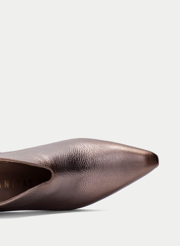 Hispanitas Botín Atlanta Taupe Metalizado