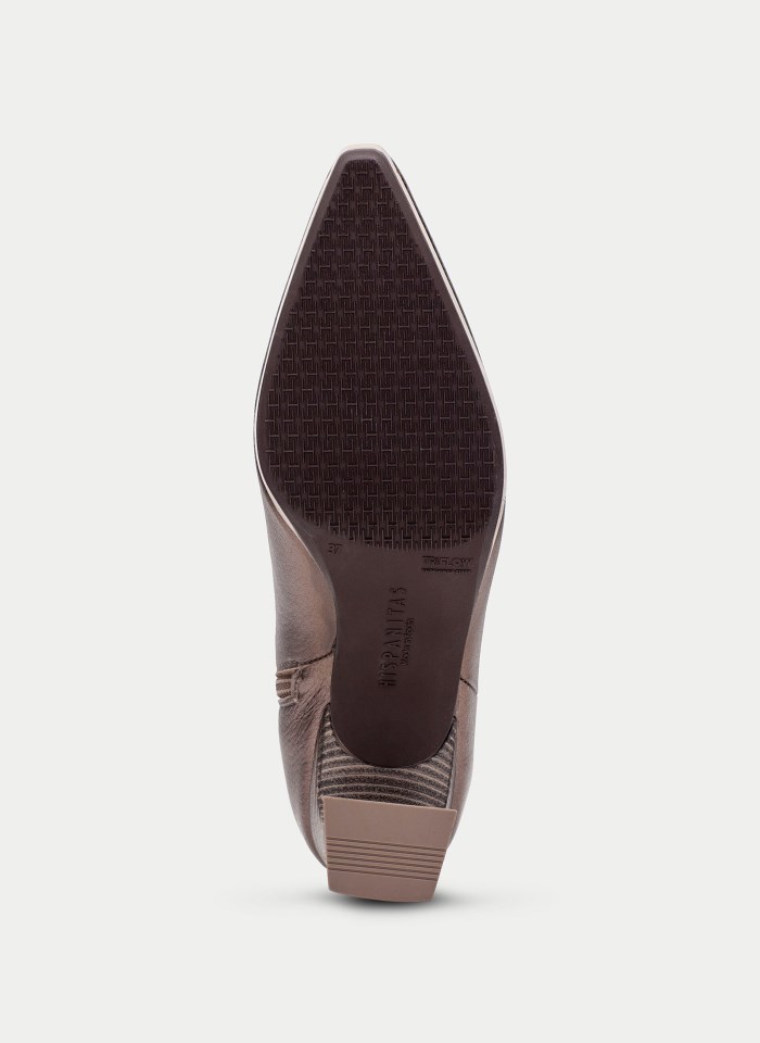 Hispanitas Botín Atlanta Taupe Metalizado