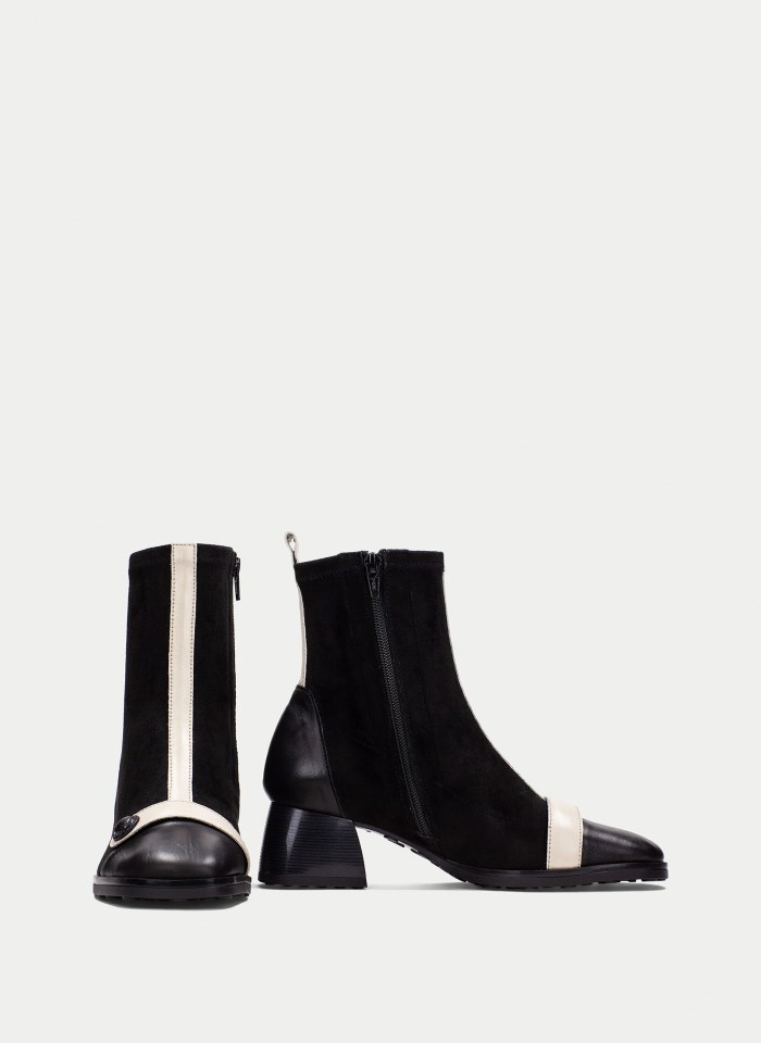 Hispanitas Botín Marsella Negro Crema