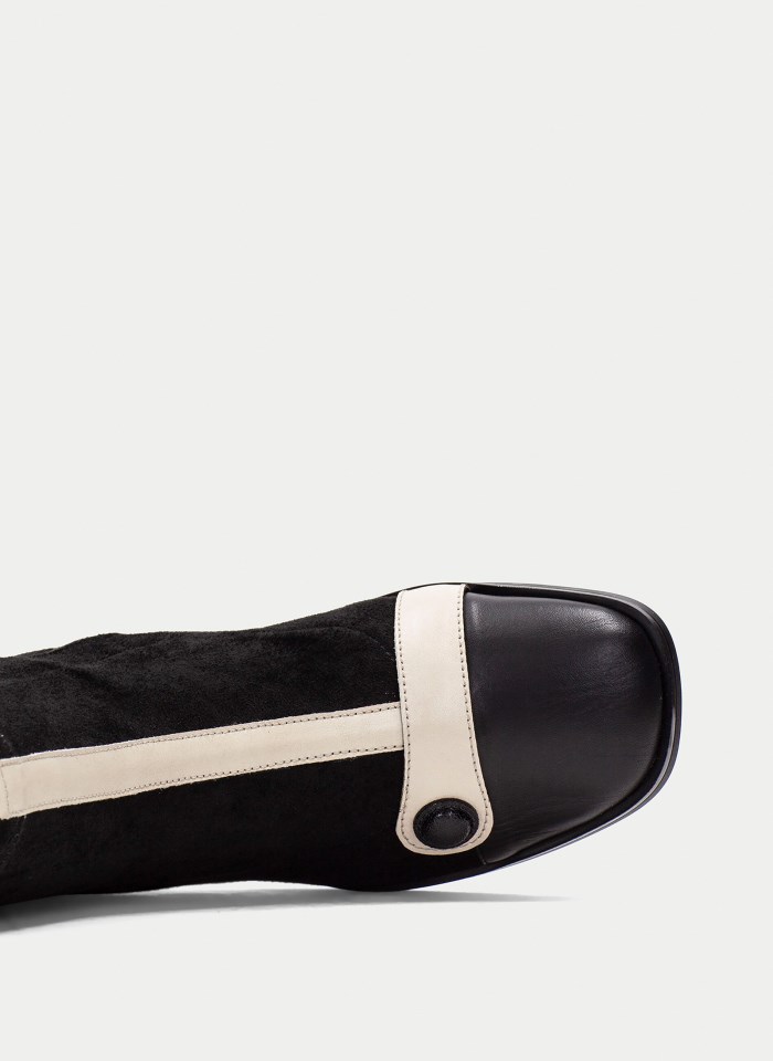 Hispanitas Botín Marsella Negro Crema