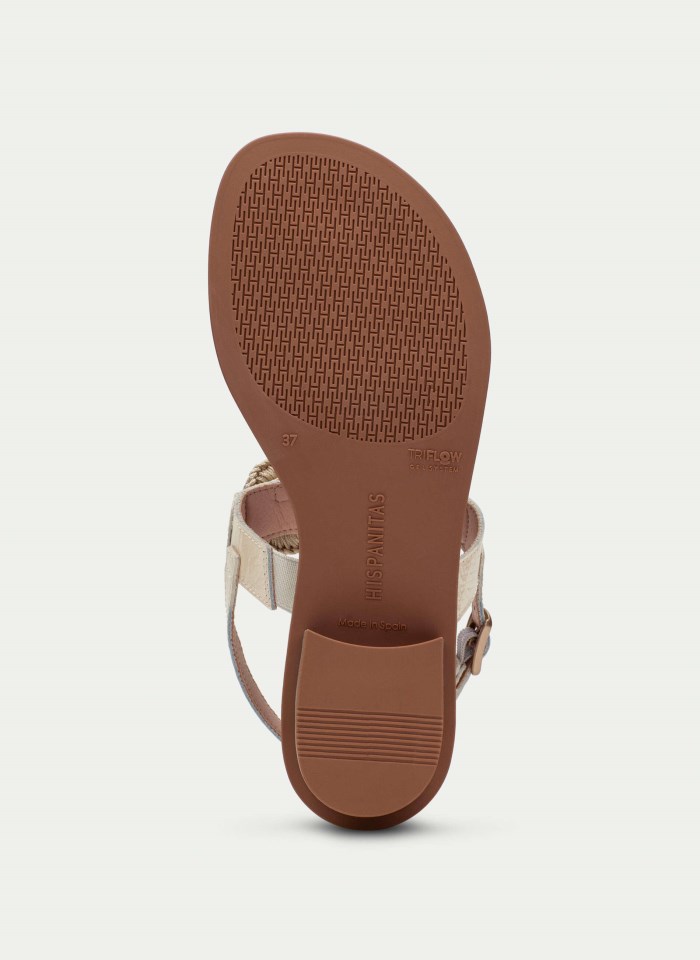 Hispanitas Sandalia Plana Ibiza Crema