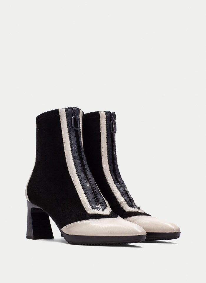 Hispanitas Botín Atlanta Negro Blanco