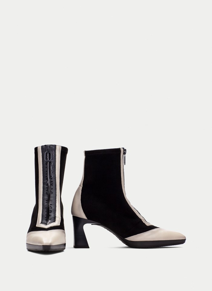 Hispanitas Botín Atlanta Negro Blanco