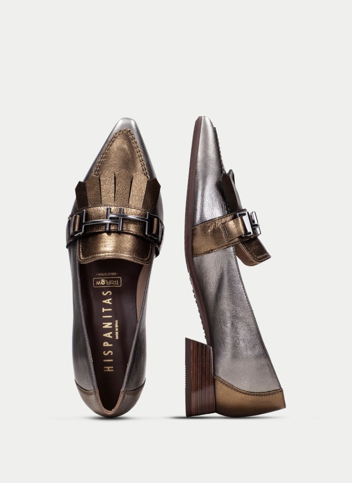 Hispanitas Mocasín Dali Oro Acero