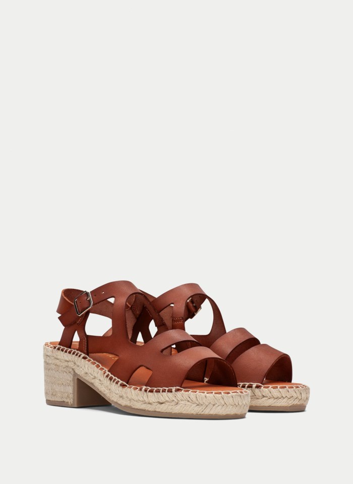 Hispanitas Espadrilles Yute Cuero