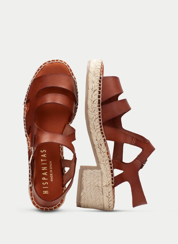 Hispanitas Espadrilles Yute Cuero