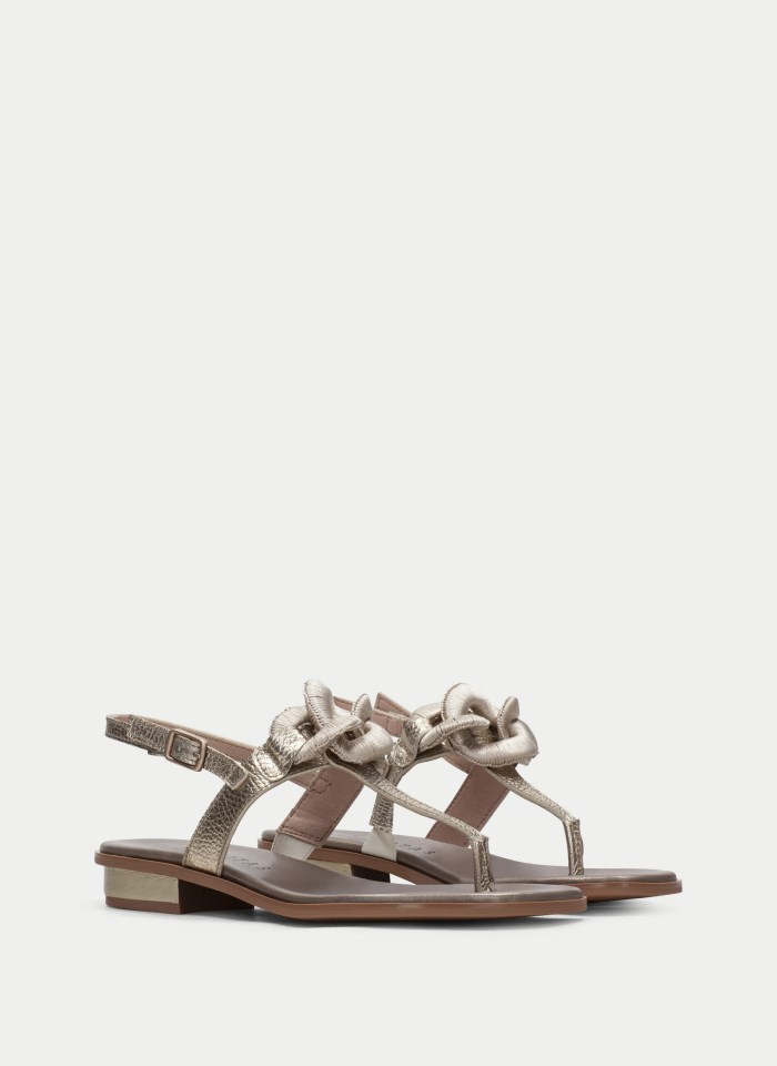 Hispanitas Sandalia Plana Ibiza Oro