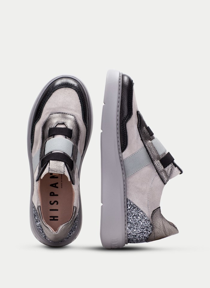 Hispanitas Deportivo Oceania Negro Gris Glitter