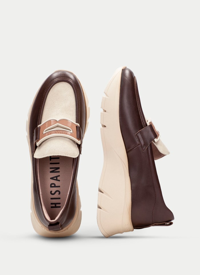 Hispanitas Mocasín Sport Helsinki Marron Milk