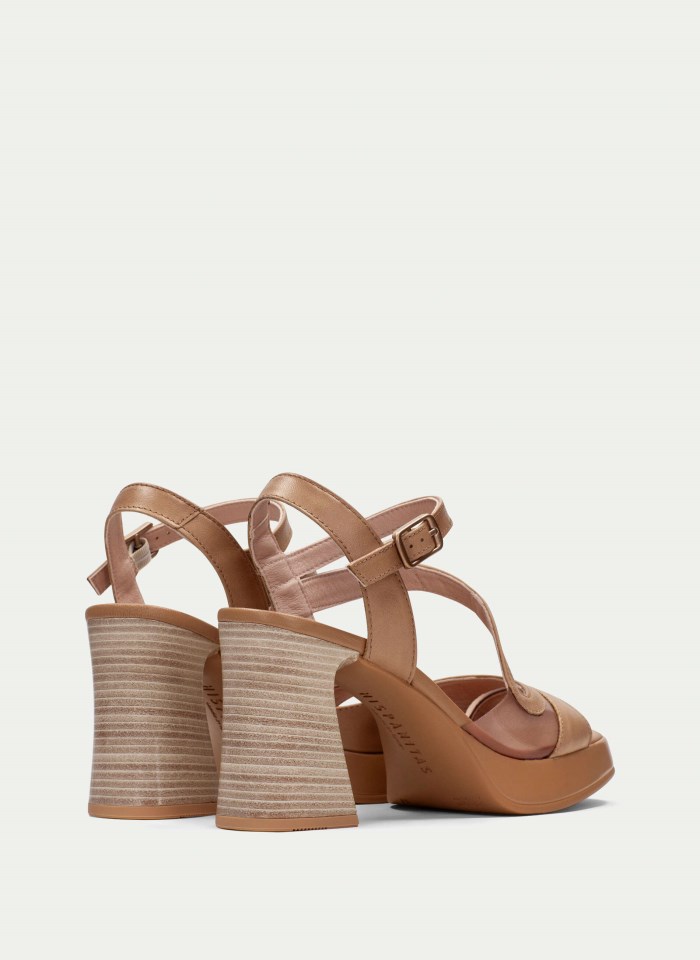 Hispanitas Sandalia Tacón Tahiti Desert