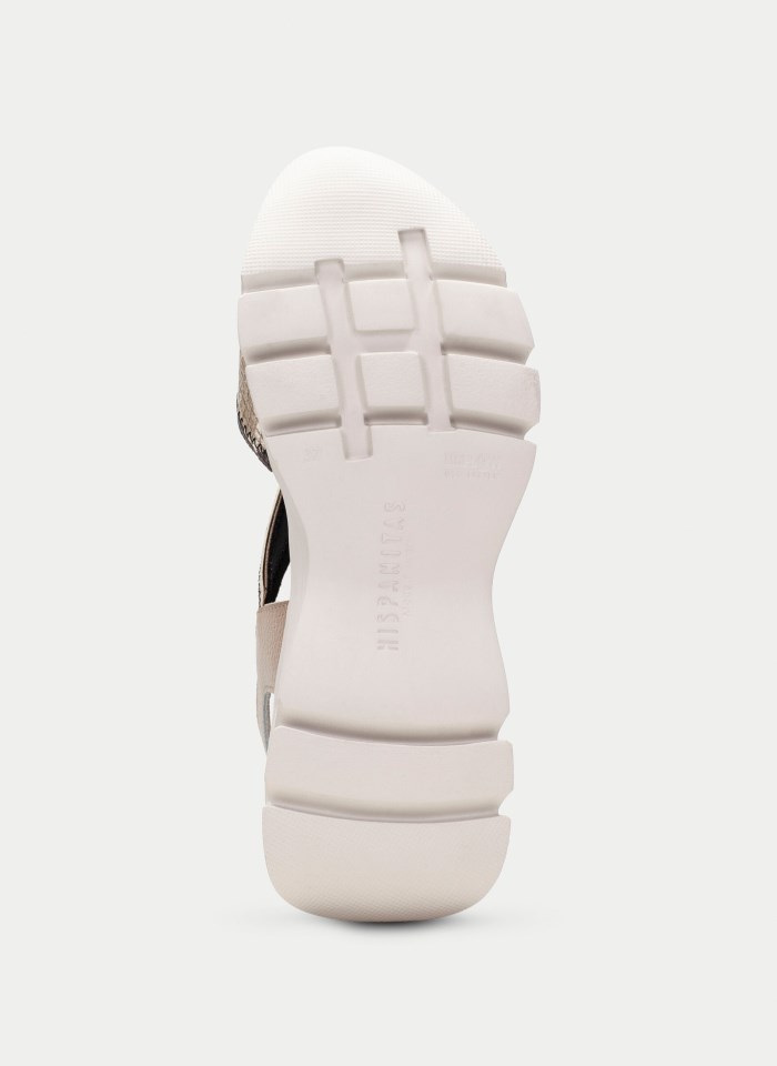 Hispanitas Sandalia Sport Dakar Python Taupe