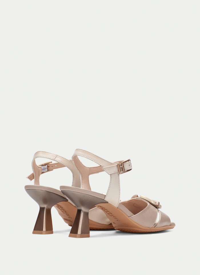 Hispanitas Sandalia Tacón Danielle Taupe Latte