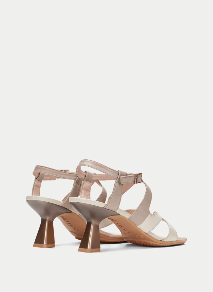 Hispanitas Sandalia Tacón Danielle Taupe Latte
