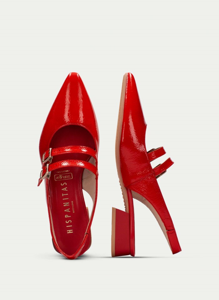 Hispanitas Zapato Plano Dali Rojo
