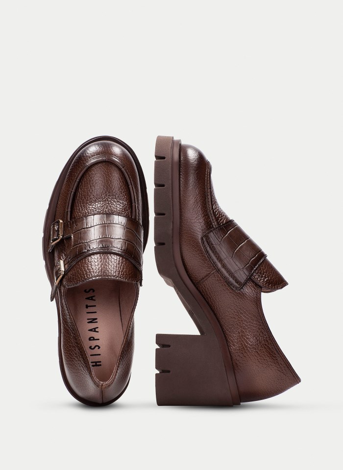 Hispanitas Zapatos Con Hebilla Zurich Avellana