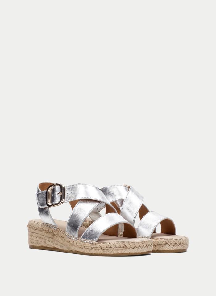 Hispanitas Espadrilles Yute Plata