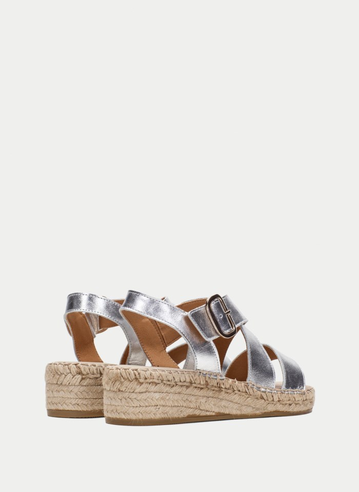 Hispanitas Espadrilles Yute Plata