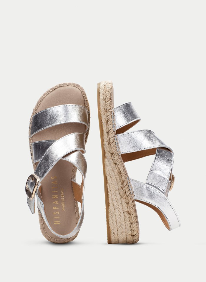 Hispanitas Espadrilles Yute Plata