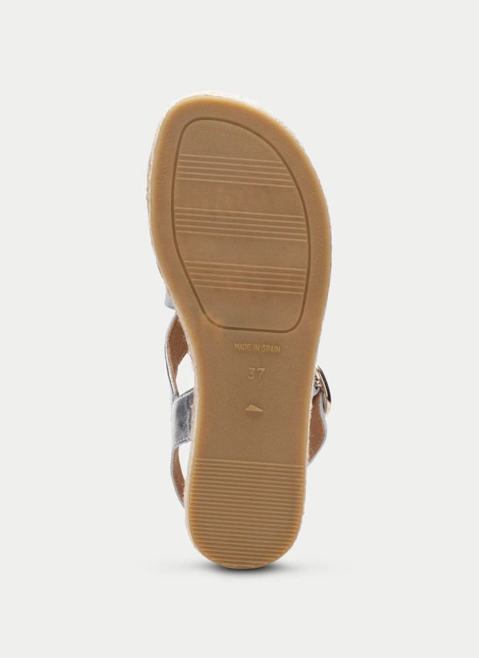 Hispanitas Espadrilles Yute Plata