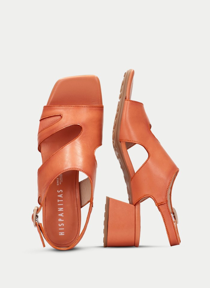 Hispanitas Sandalia Tacón Dallas Coral