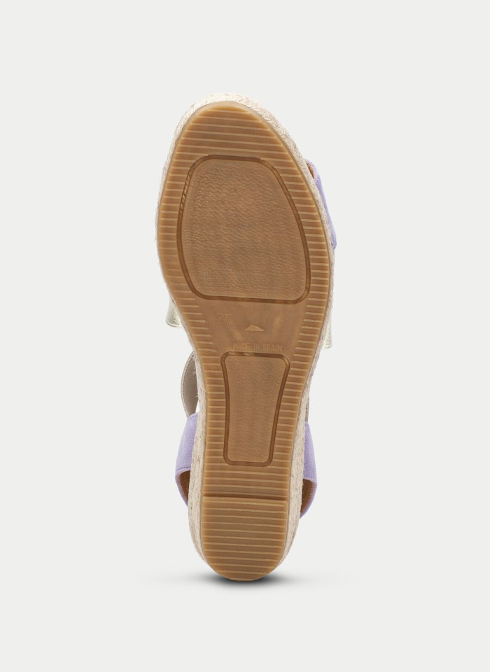 Hispanitas Espadrilles Yute Malva Oro
