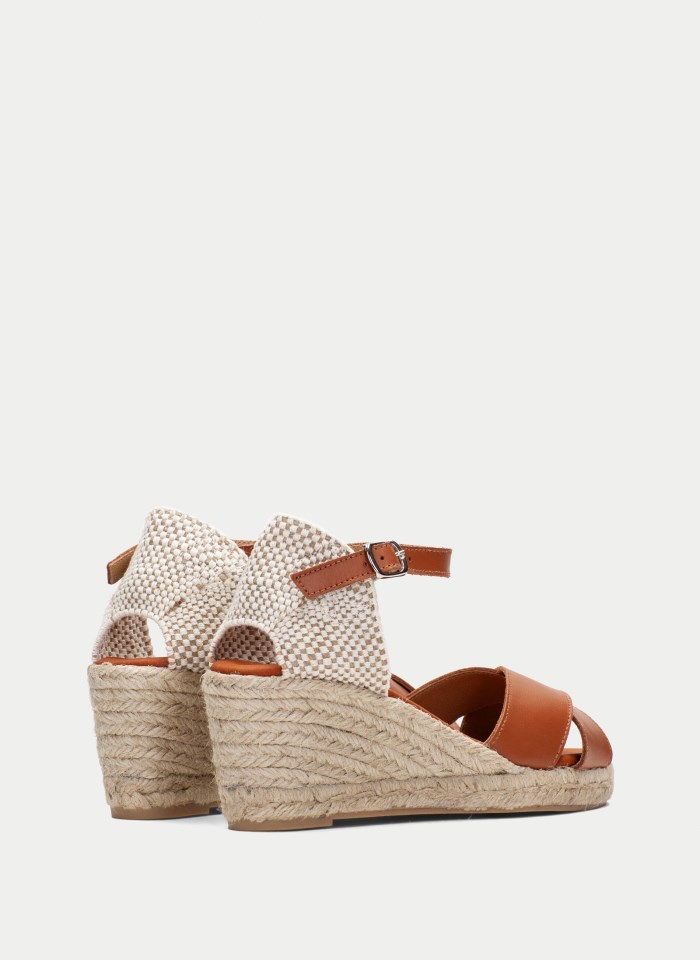Hispanitas Espadrilles Yute Cuero