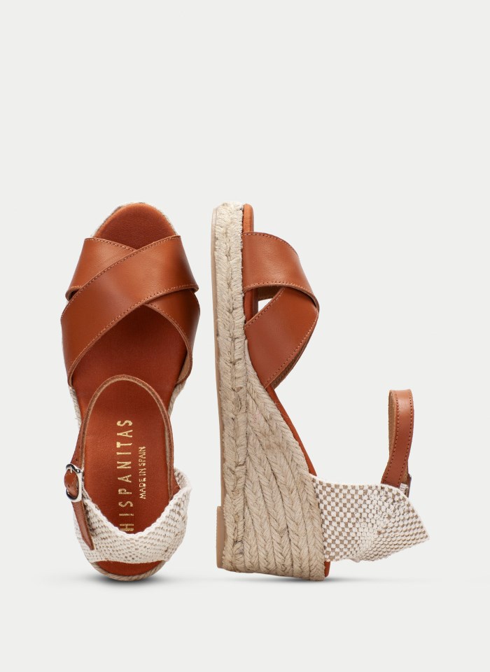 Hispanitas Espadrilles Yute Cuero